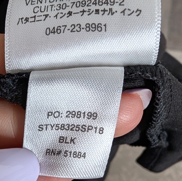 Patagonia Sliding Rock Athletic Dress Black XS - Picture 7 of 7